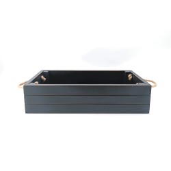 KORRESCRAFT- 236-721-05 Ξύλινη Θήκη Κρασιού με λαβές 37Χ23Χ9εκ