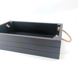 KORRESCRAFT- 236-721-02 Ξύλινη Θήκη Κρασιού με λαβές 37Χ23Χ9εκ