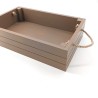 KORRESCRAFT- 236-721-45 Ξύλινη Θήκη Κρασιού με λαβές 37Χ23Χ9εκ