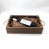 KORRESCRAFT- 236-721-45 Ξύλινη Θήκη Κρασιού με λαβές 37Χ23Χ9εκ