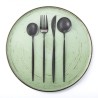 Σετ ανοξείδωτα μαχαιροπήρουνα μαύρα 24 τμχ SP tableware Sienna 40010701