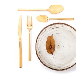 Σετ ανοξείδωτα μαχαιροπήρουνα χρυσά 24 τμχ SP tableware Verona 40010705