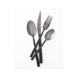 Σετ ανοξείδωτα μαχαιροπήρουνα μαύρα 24 τμχ SP tableware Verona 40010704