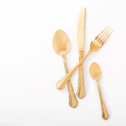 Σετ ανοξείδωτα μαχαιροπίρουνα χρυσά 24 τμχ SP tableware Milan 40010708