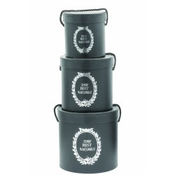 Κουτί Χάρτινο S/3 18x18-15x15-12x12cm JK Home Décor 56022