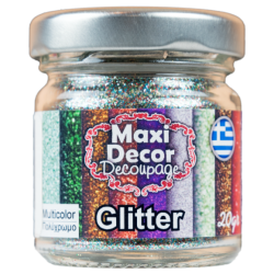 Glitter σκόνη σε βαζάκι MULTICOLOR 20gr Maxi Decor 008041