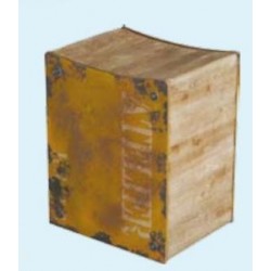 Σκαμπώ ξύλινο κίτρινο EVE 40Χ50 εκ HUC0143