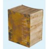 Σκαμπώ ξύλινο κίτρινο EVE 40Χ50 εκ HUC0143
