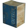 Σκαμπώ ξύλινο μπλε EVE 40X50 HUC0141