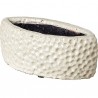 Κασπώ κεραμικό μπεζ σφυρήλατο οβάλ 24x10εκ JK Home Decor 55029