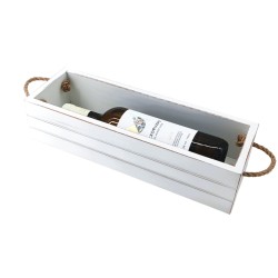 KORRESCRAFT- 236-720-02 Ξύλινη Θήκη Κρασιού με λαβές 37Χ12Χ9εκ