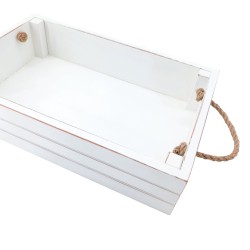 KORRESCRAFT- 236-721-02 Ξύλινη Θήκη Κρασιού με λαβές 37Χ23Χ9εκ