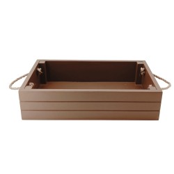 KORRESCRAFT- 236-721-45 Ξύλινη Θήκη Κρασιού με λαβές 37Χ23Χ9εκ