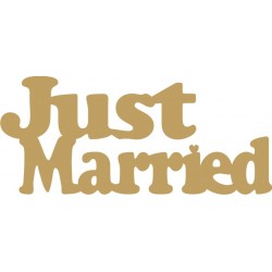 Just Married 33X18 MDF 2-16-3318-0013