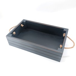 KORRESCRAFT- 236-721-05 Ξύλινη Θήκη Κρασιού με λαβές 37Χ23Χ9εκ