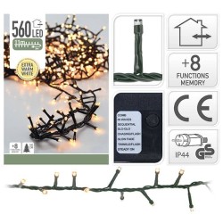 Λαμπάκια 560 led εξτρα θερμό φως 11m 8 προγράμματα JK Home Decor 260106