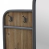 Κονσόλα εισόδου ξύλο/μέταλλο με καθρέπτη Inart 3-50-196-0021