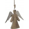 Διακοσμητικό χριστουγεννιάτικο στολίδι κραμαστό άγγελος ξύλο-μέταλλο inart 2-70-930-0029