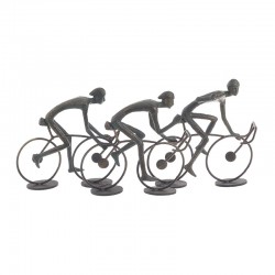 Φιγούρα ποδηλάτες πολυρεζίνη σκουριά/πράσινο αντικέ Inart 3-70-772-0035