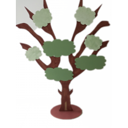 Ξύλινη φιγούρα δέντρο διπλό με κλαδιά 95χ147 εκ 4-08-210
