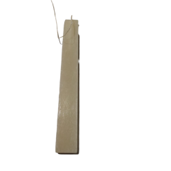 Κερί λαμπάδας πλακέ ξυστή αρωματική μπεζ 29 εκ 2707