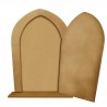 Πόρτα διπλή με βάση MDF 17Χ27 εκ ITD HDF008