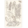 Chipboard για scrapbooking feathers 12.6X20εκ ROSA TALENT 914855