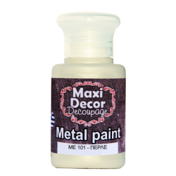 Μεταλλικό ακρυλικό χρώμα MAXI DECOR 60 ml (ΠΕΡΛΕ) ME-101