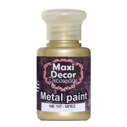 Μεταλλικό ακρυλικό χρώμα MAXI DECOR 60 ml (ΜΠΕΖ) ME-107