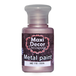 Μεταλλικό ακρυλικό χρώμα MAXI DECOR 60 ml (ΛΙΛΑ) ME-116