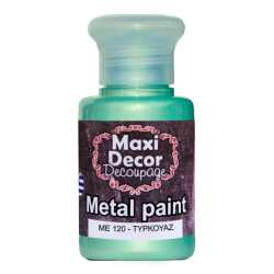 Μεταλλικό ακρυλικό χρώμα MAXI DECOR 60 ml (ΤΥΡΚΟΥΑΖ) ME-120