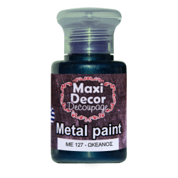 Μεταλλικό ακρυλικό χρώμα MAXI DECOR 60 ml (ΩΚΕΑΝΟΣ) ME-127