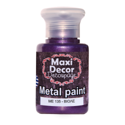 Μεταλλικό ακρυλικό χρώμα MAXI DECOR 60 ml (ΒΙΟΛΕ) ME-135