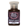 Μεταλλικό ακρυλικό χρώμα MAXI DECOR 60 ml (ΜΑΟΝΙ ΣΚΟΥΡΟ) ME-144