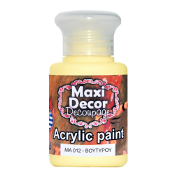 Ακρυλικό χρώμα 60 ml (ΒΟΥΤΥΡΟΥ) MAXI DECOR MA-012