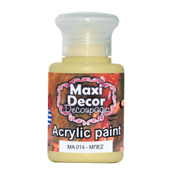 Ακρυλικό χρώμα 60 ml (ΜΠΕΖ)MAXI DECOR MA-014