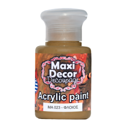 Ακρυλικό χρώμα 60 ml (ΦΛΟΙΟΣ) MAXI DECOR MA-023