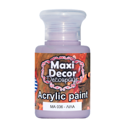 Ακρυλικό χρώμα 60 ml (ΛΙΛΑ) MAXI DECOR MA-036