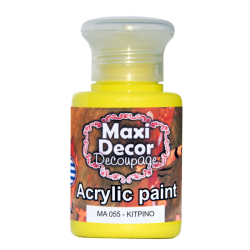 Ακρυλικό χρώμα 60 ml (ΚΙΤΡΙΝΟ) MAXI DECOR MA-055