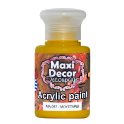 Ακρυλικό χρώμα 60 ml (ΜΟΥΣΤΑΡΔΙ) MAXI DECOR MA-057