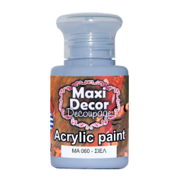 Ακρυλικό χρώμα 60 ml (ΣΙΕΛ) MAXI DECOR MA-060