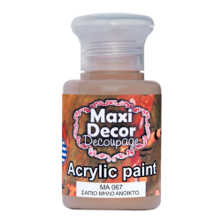 Ακρυλικό χρώμα 60 ml (ΣΑΠΙΟ ΜΗΛΟ ΑΝΟΙΧΤΟ) MAXI DECOR MA-067