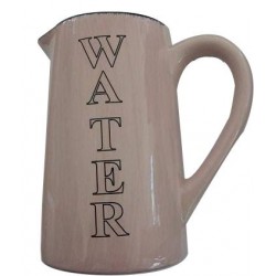 Κανάτα κεραμική νερού παστέλ ροζ 19εκ JK Home Decor 963895