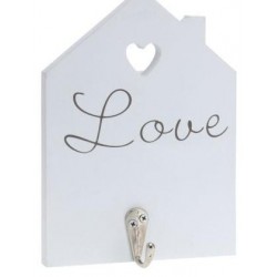 Κρεμάστρα-Κλειδοθήκη H&S Love λευκή 948359-C