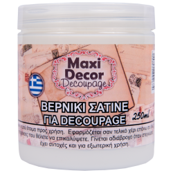 Βερνίκι σατινέ για decoupage 250ml Maxi Decor 