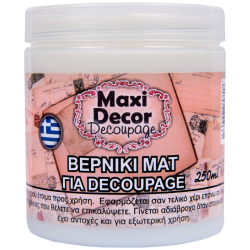 Βερνίκι ματ για decoupage 250ml Maxi Decor 