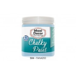 Χρώμα Κιμωλίας (Chalk paint ) Maxi Decor (ΓΑΛΑΖΙΟ) 250ml CHP-504