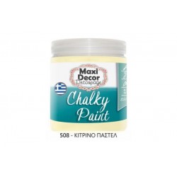 Χρώμα Κιμωλίας (Chalk paint ) Maxi Decor (ΚΙΤΡΙΝΟ ΠΑΣΤΕΛ) 250ml CHP-508