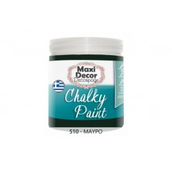 Χρώμα Κιμωλίας (Chalk paint ) Maxi Decor (ΜΑΥΡΟ) 250ml  CHP-510
