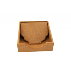 Κουτί MDF για χαρτοπετσέτες decoupage 20x20x6 PCT06